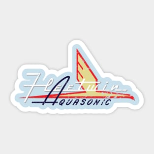 Evinrude Fleetwin Aquasonic Sticker